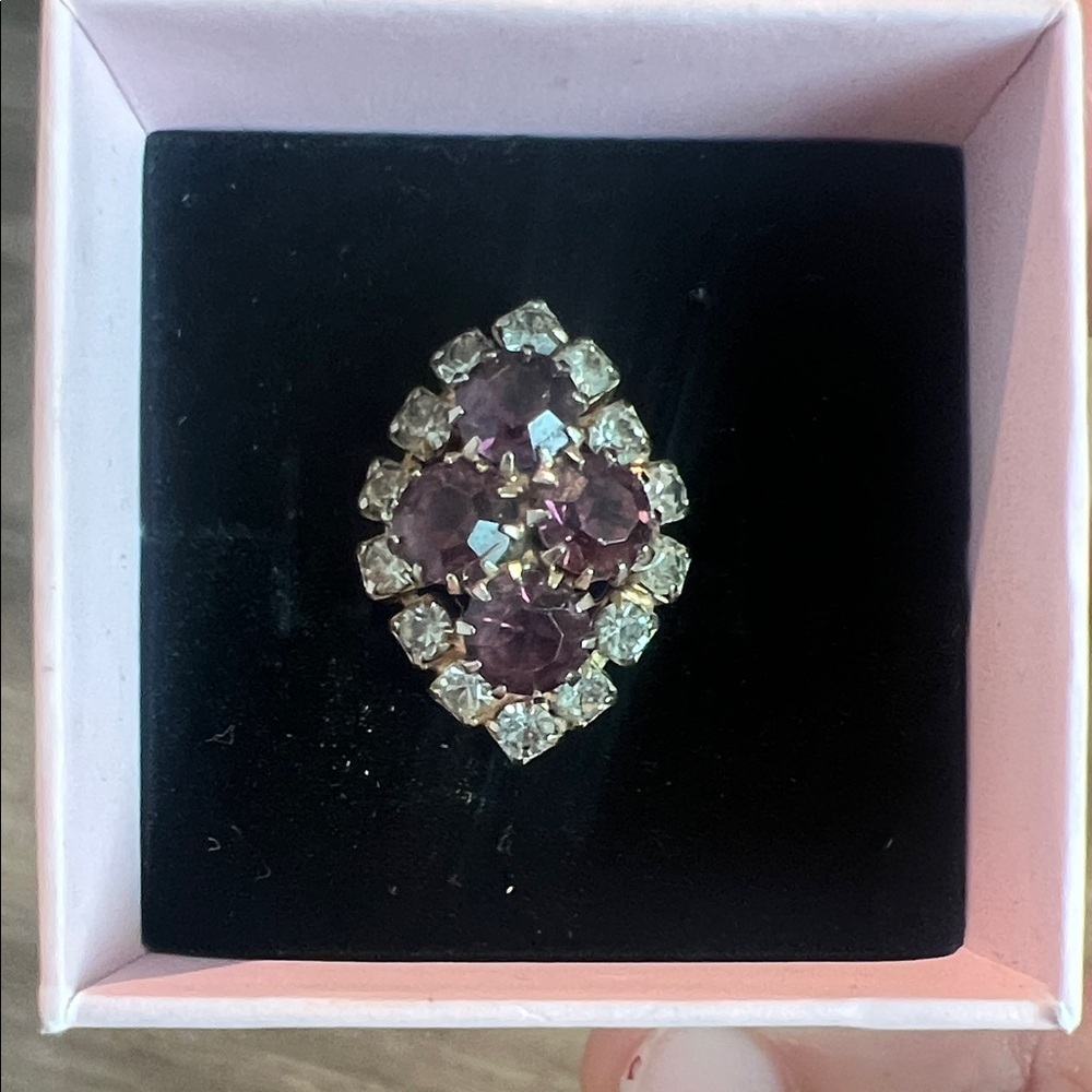 Vintage Amethyst Cubic Zirconia Fashion Women's Ring